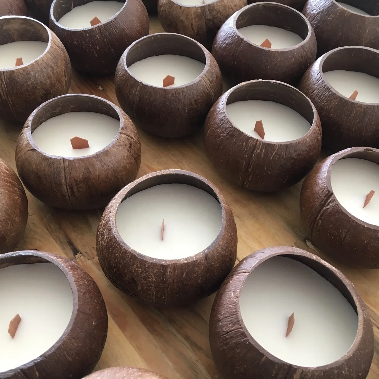 100% Natural Eco Friendly Coconut Candle Scented Candle in Coconut Shell