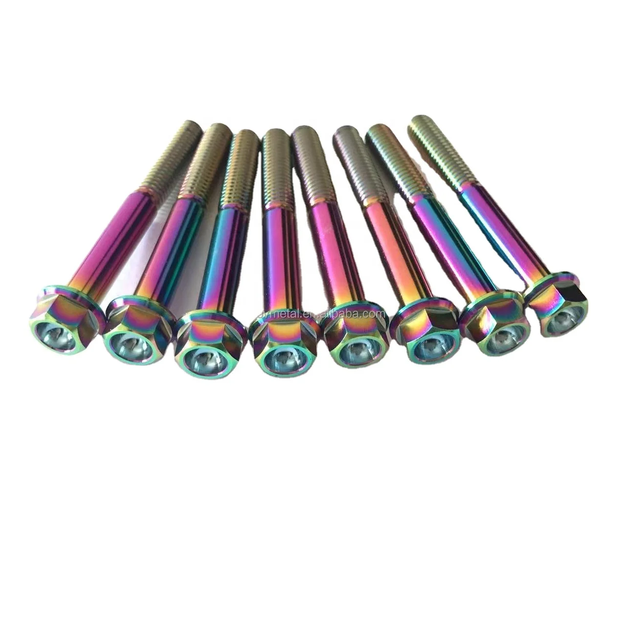M6 Gr5 Titanium Bolt M6 M8 M10 Motorcycle Titanium Hex Flange Bolt