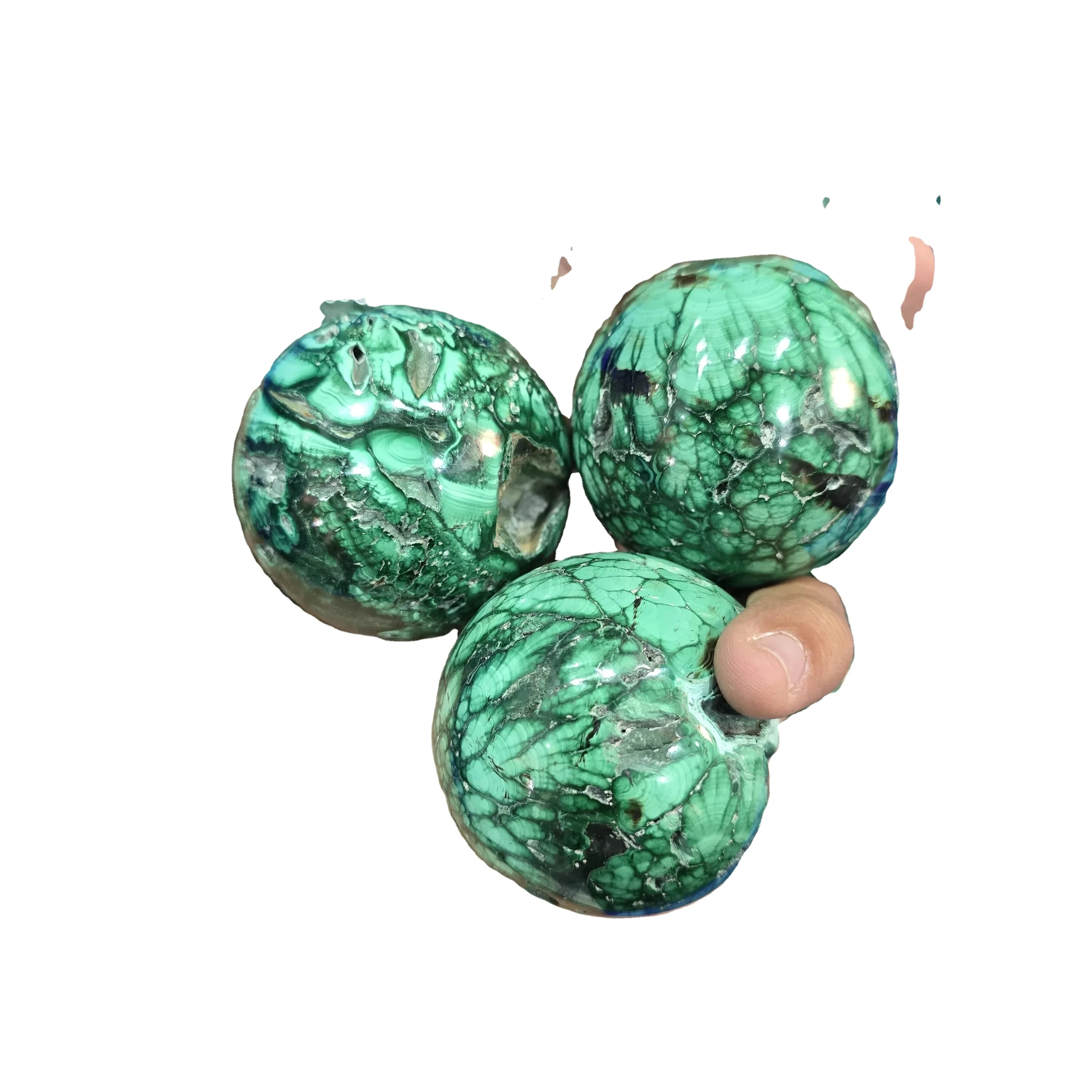 WHolesale Holder Magic Labradorite Natural Gemstones Green Quartz Malachite Stone Large Crystal Sphere Ball