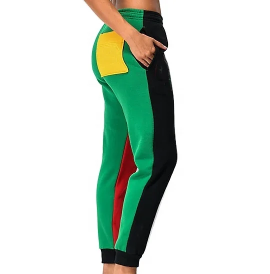 New Fashion Ladies Track Casual Fitness Jogger Pants For Women Colorblock Jogger Sweatpants