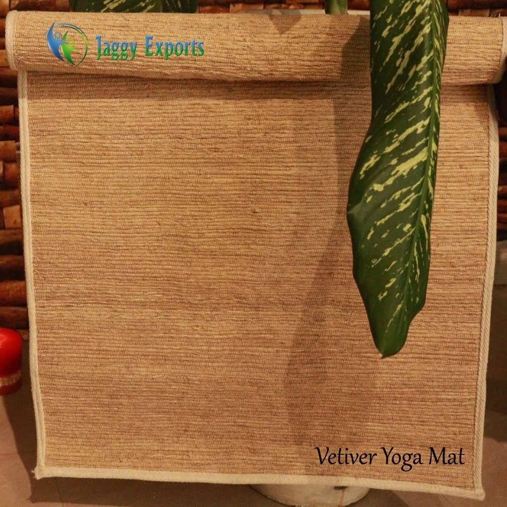  100% натуральный органический эко-фитнес-топ брендовые бегунки для ветиверовое Коврик йоги