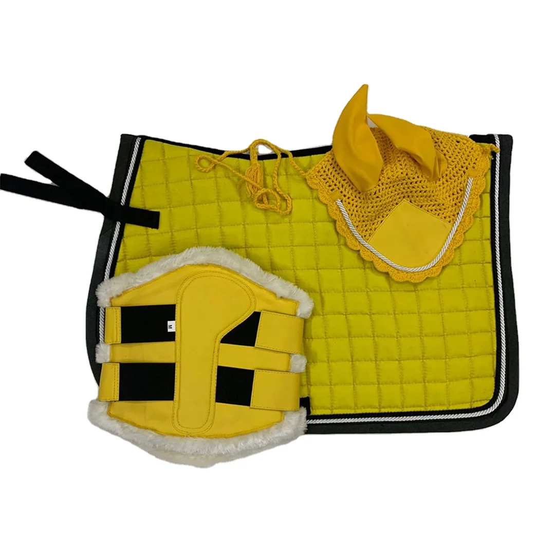 Комплект защитного пота для верховой езды, впитывающие сапоги с хлопковым наполнителем, для шоу