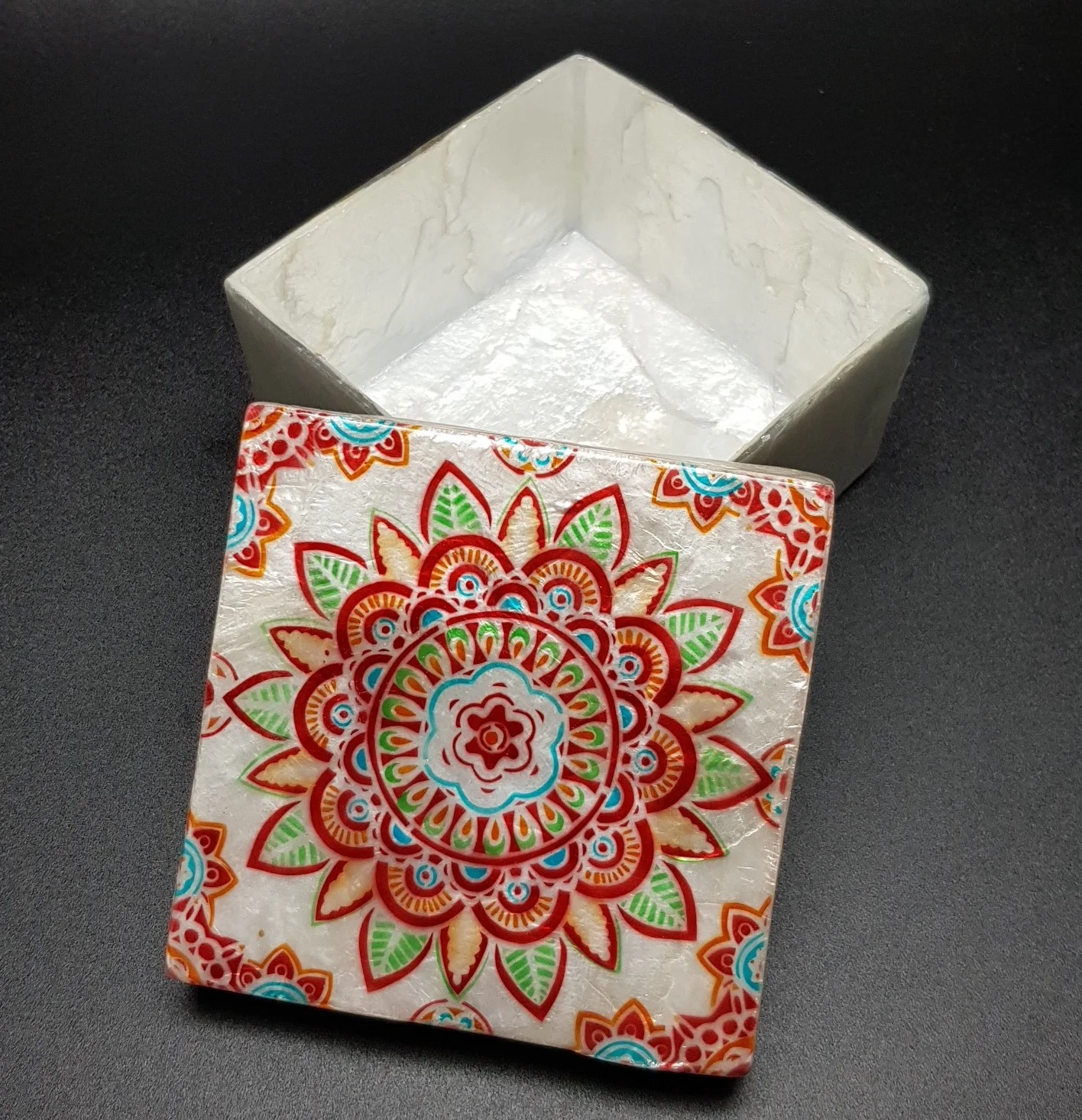 Square Box with Print 