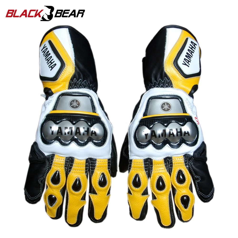 OEM custom Genuine Leather Motorcycle Gloves Carbon Protect Motorbike Gloves Driving Racing Riding Gloves MBG-0006