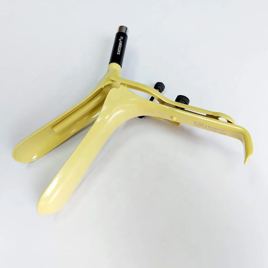 2022 New Electro Coated Vaginal Speculum 35mm X 89mm LED Shadowless Bright Light Source Gynecology Stainless Steel Tool