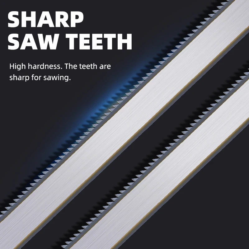 Hardware tools 24-tooth hacksaw blade woodworking hacksaw frame special saw blade fine-tooth manual saw blade