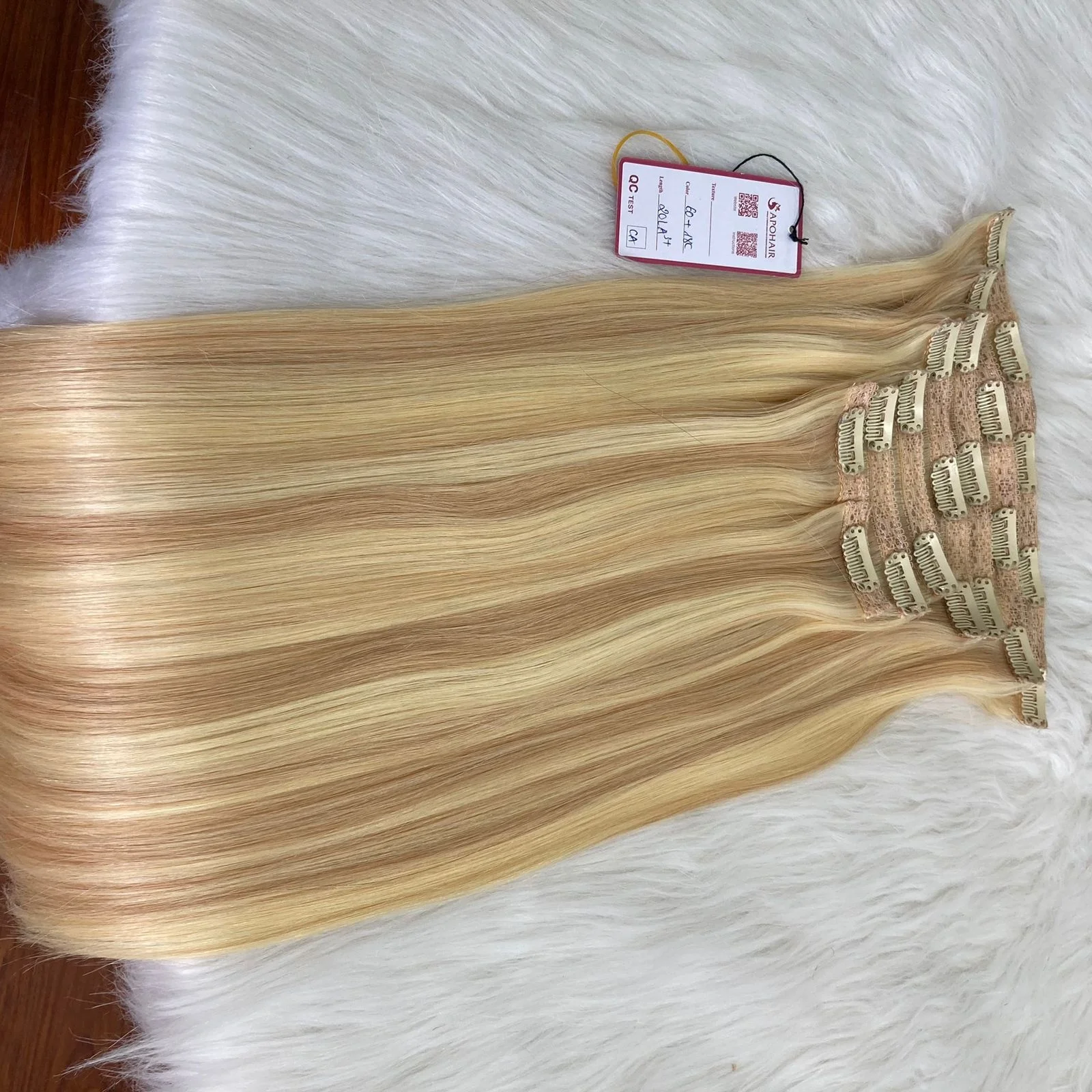 100 % HIGH QUALITY CLIP IN  HUMAN REMY HAIR FROM APOCOMPANY IN VIETNAM  VARIOUS COLOUR FROM 8 TO 34 INCH