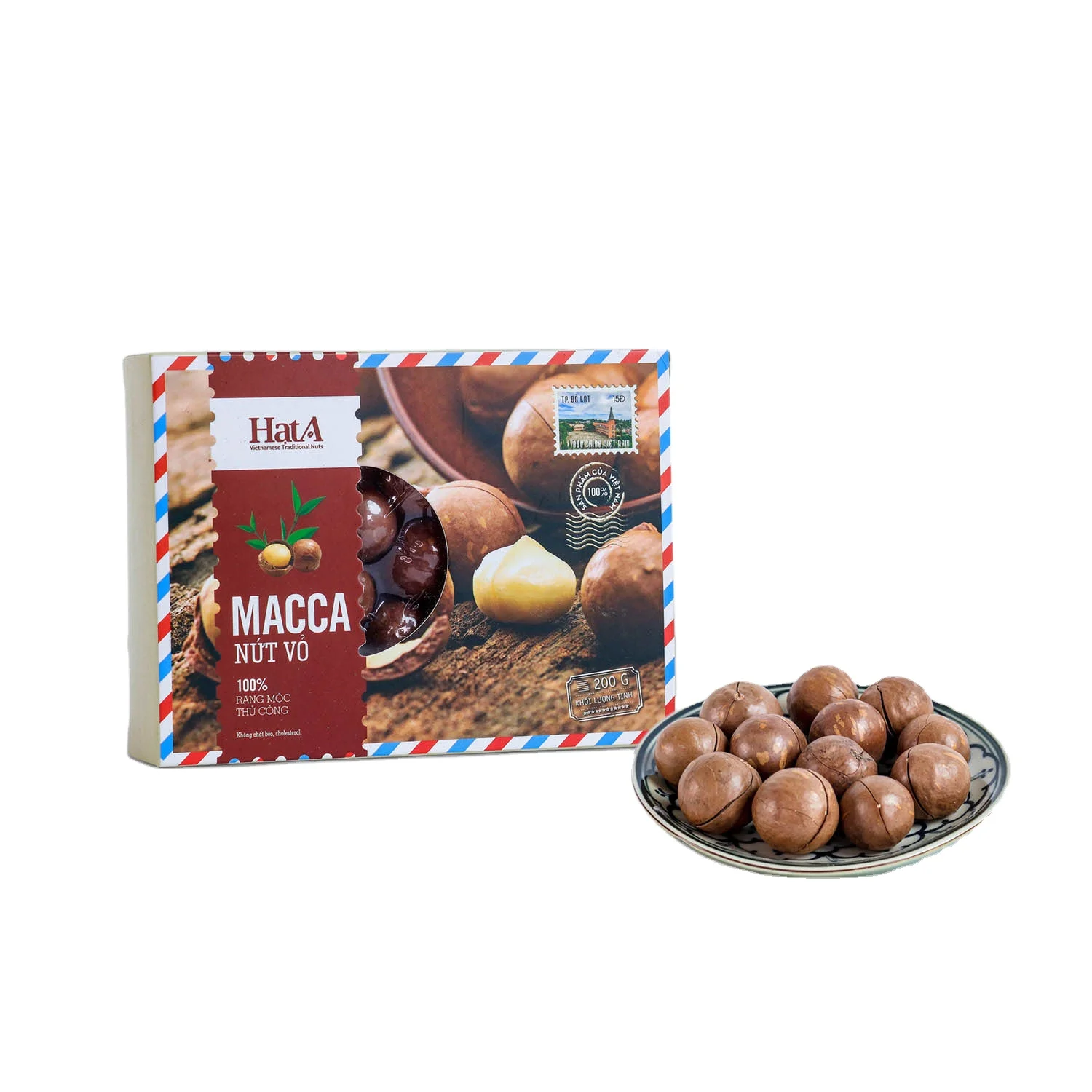 Best Selling Organic Macadamia Nuts Made In Vietnam Box 200g Per Box Hat A Brand Bulk Bag Vietnamese Nuts