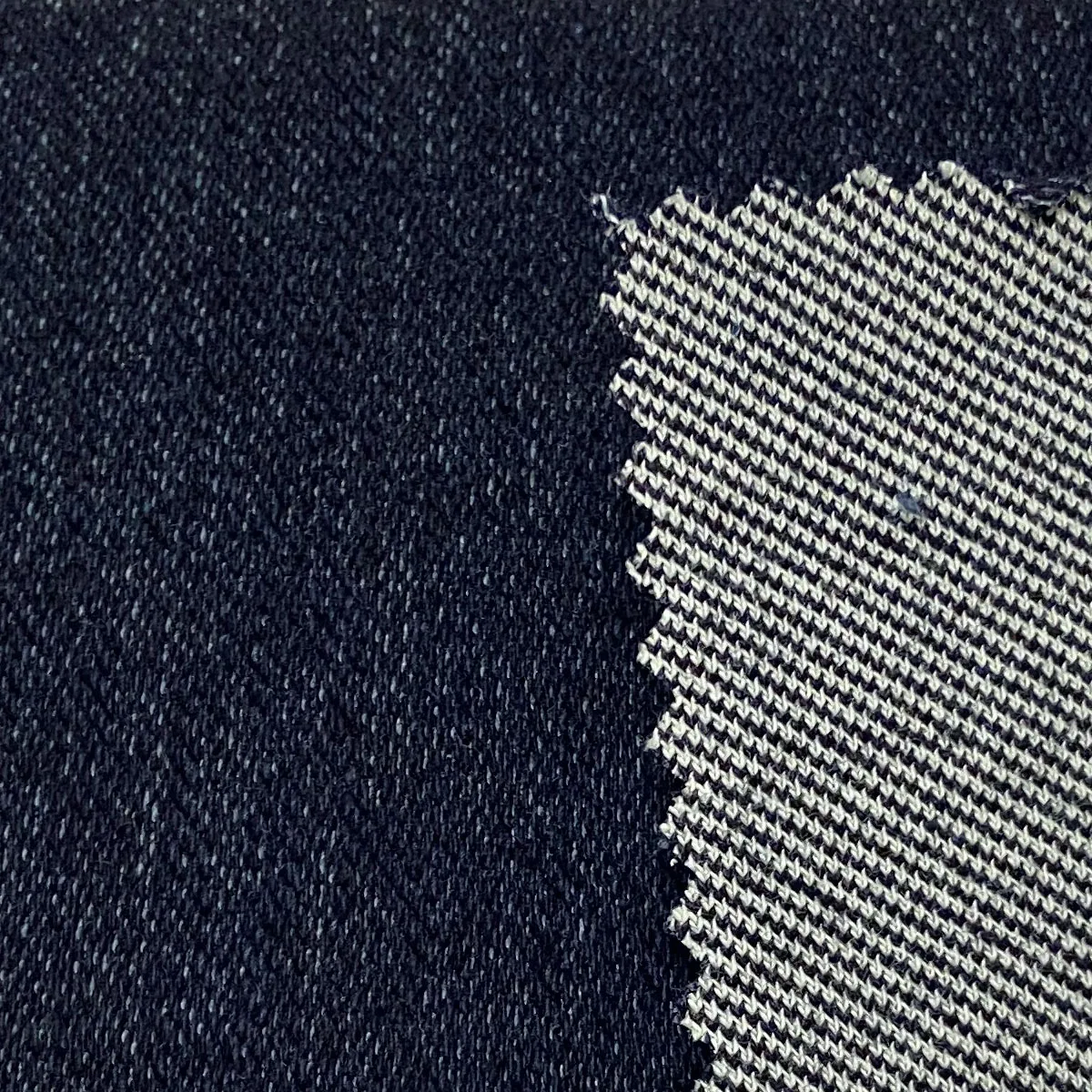  Джинсовая ткань цвета индиго и белый саржа 96% хлопок стрейч