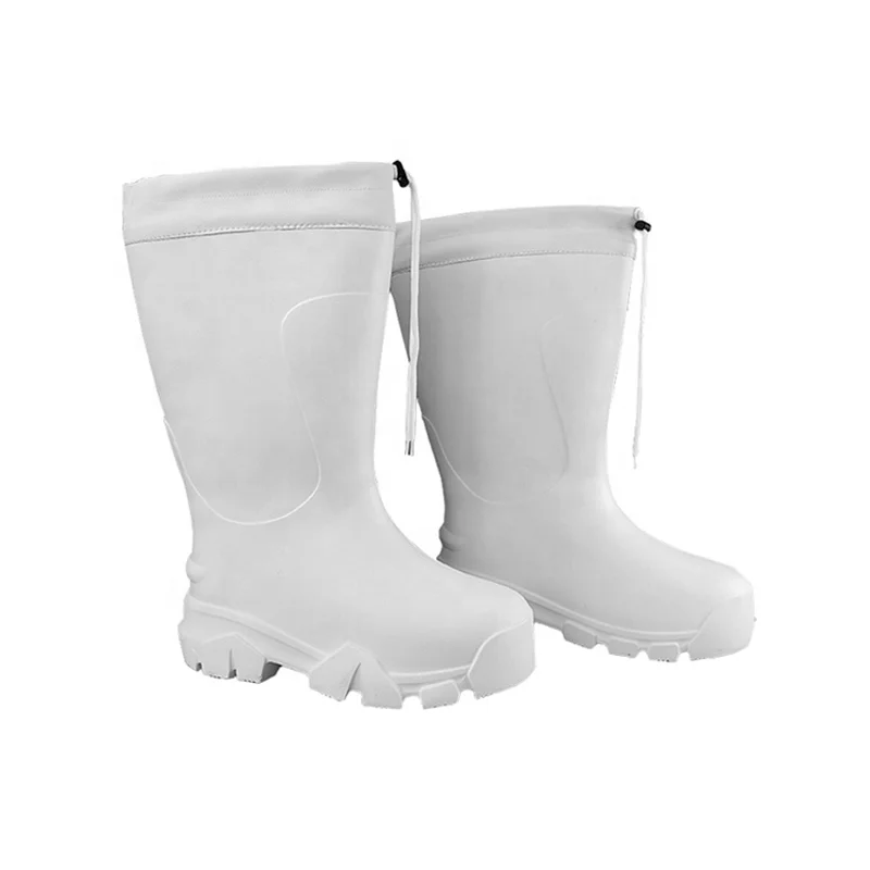 Снежная обувь на заказ с завода Botas De Lluvia пищевая гигиеническая колода слабая щелочная и кислотная хлопчатобумажная ткань белые рабочие EVA Gumboots