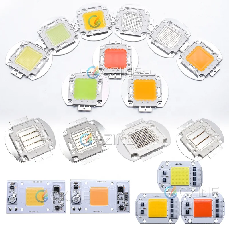 Free Samples 1w 3w 5w 10w 15w 30w 50w 100w High Power RGBW UV IR COB SMD LED COB Chip for Mobile Lighting