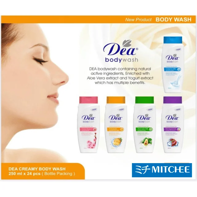 OEM 250ml Custom Brand Private Label DEA Liquid Bodywash Soap Direct from Indonesia Manufacturer for Bath & Toilet Use