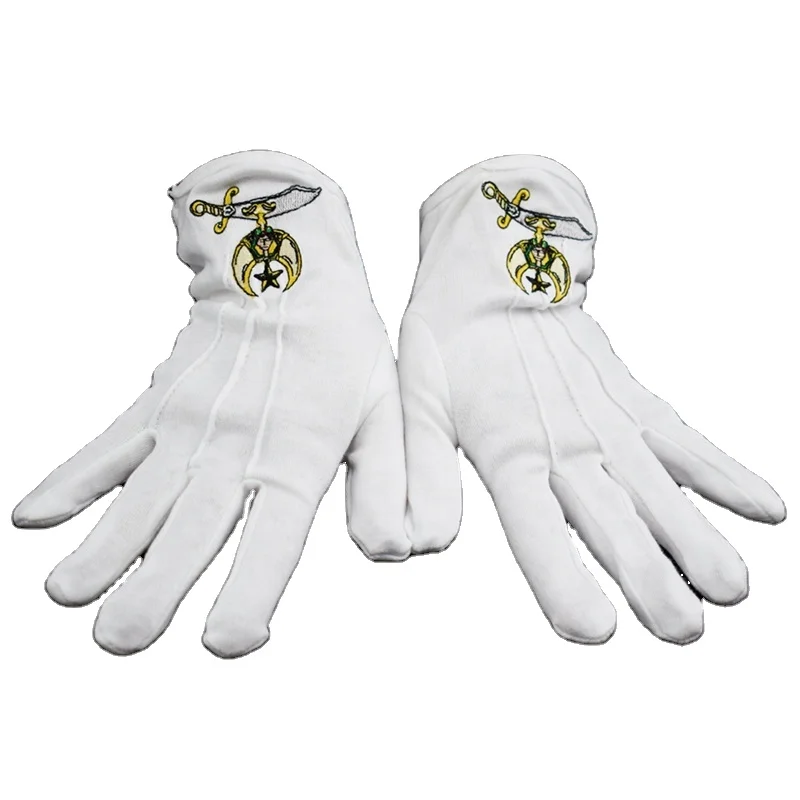 Высокое качество оптом масонские х/б перчатки | Масонские регалии хлопчатобумажные