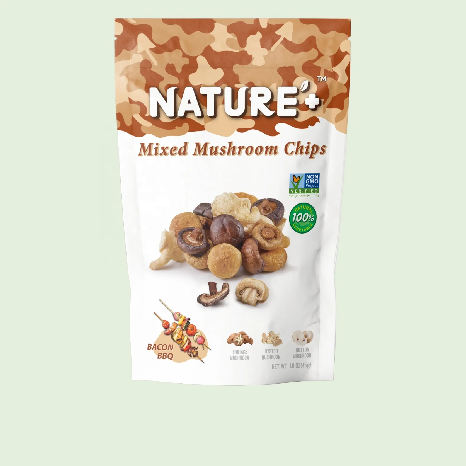 Vacuum Fried Mushroom Veggie Chips Healthy Snacks Low Salt Low Fat International Export Quality Fried Chips