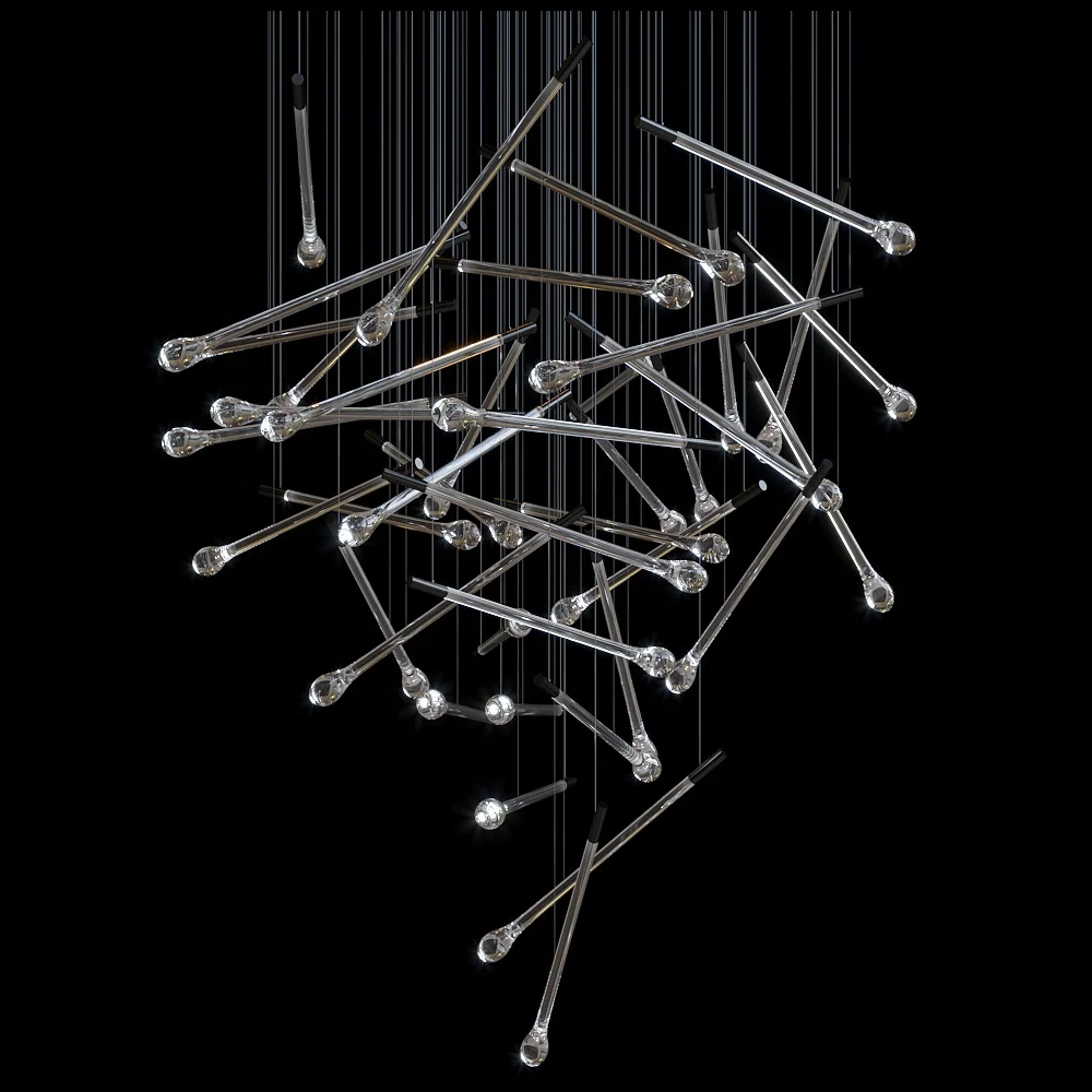 Стеклянная подвеска в форме капли воды