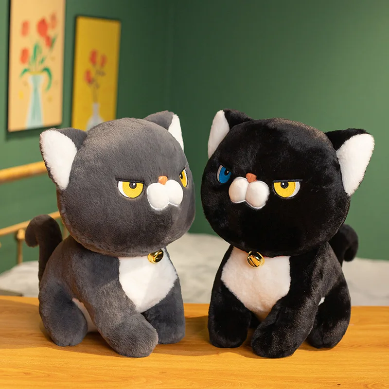 Cartoon Milk Group Cat Plush Toy Cute Little Cat Stuffed Animal Pillow Birthday Gift Doll for Girls