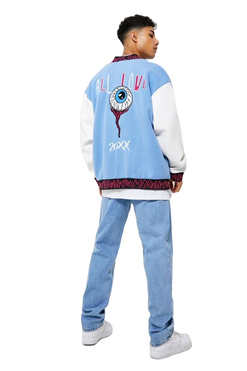 High Quality Custom CHenille Logos Baseball Jackets Wool Leather Letterman Patched Jackets