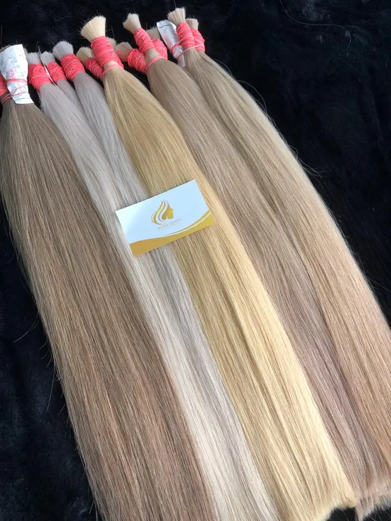 Top Quality Hair Bulk Unprocessed Virgin Human Hair 1-3 years Duration Russian Hair With The Wholesale Price List