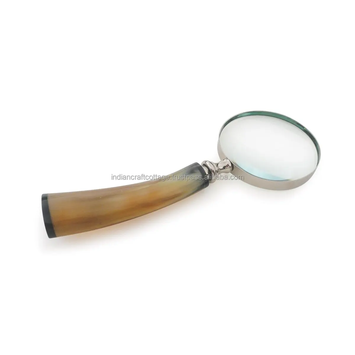 Got Horn Handle Magnifying Glass / Real Horn Magnifying Glass / Magnifying Glass with antique Handle