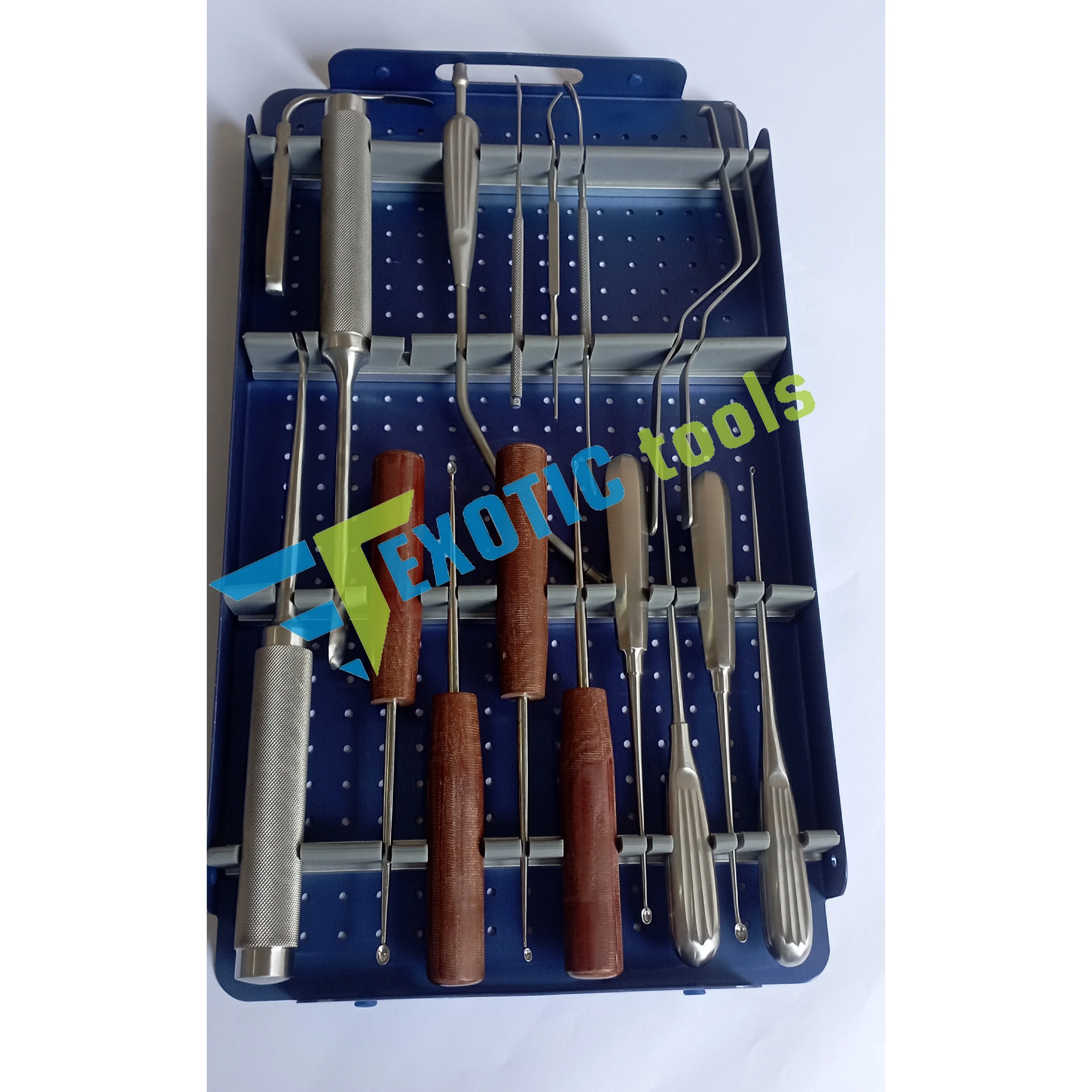 Basic Laminectomy Kerrison Punch Disc Ronguer straight and Upwards Bone Cutting Shaft Surgical Instruments Set for Lumbar Spine