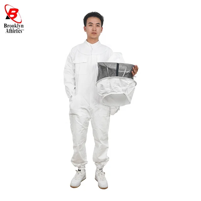 Factory-Supplied Beekeeping Coverall Protective Cotton Clothing with Ventilation PP Safety Suit
