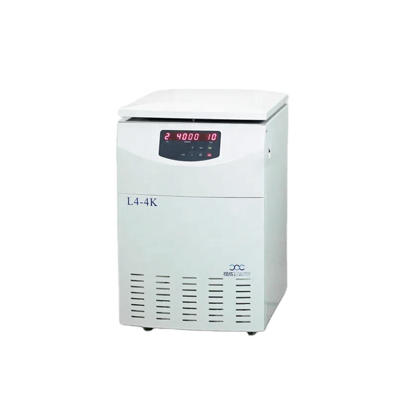 KECHENG CHINA large capacity 4*750ml Less Noisily Widely Used Machine Blood Centrifuge for hospital