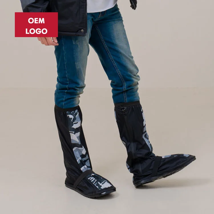 OEM ODM Premium Outdoor Scooter Rider Fashion Bright Color Thick Bottom Anti Slip Rainproof Waterproof Shoecover Boots Cover