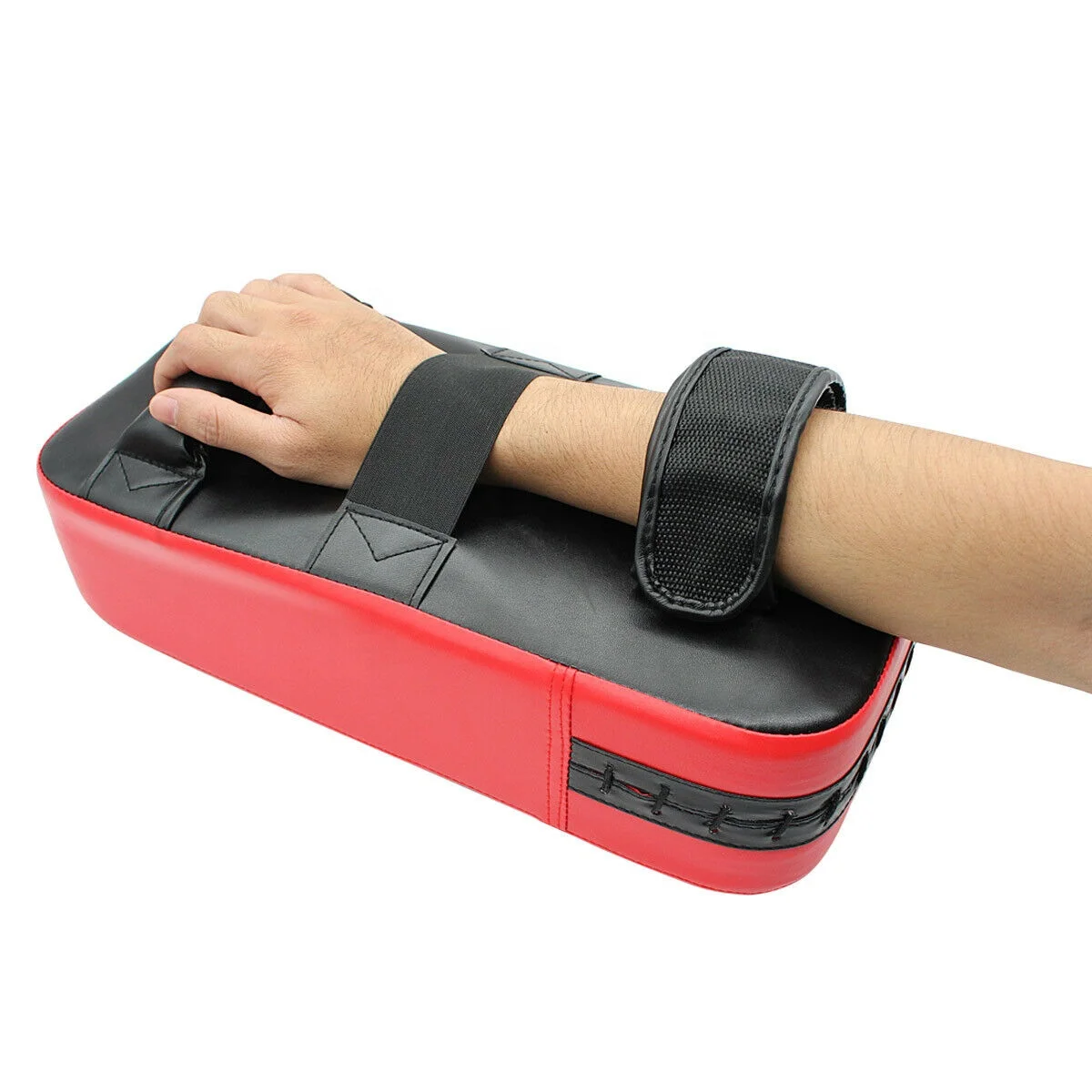 Professional boxing maker kick genuine leather kicking punch pad muay thai foot target combat focus boxing pads kick pad custom