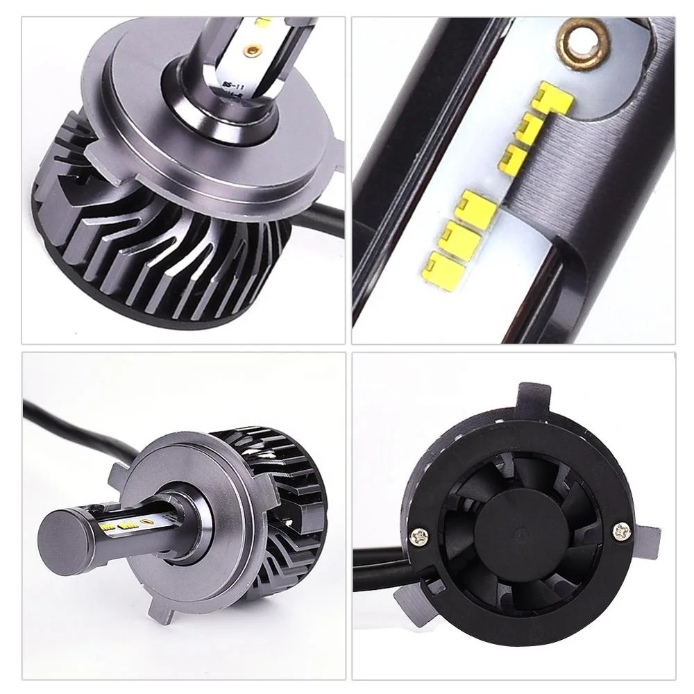 ZES chip all in one F2 LED Headlight Bulb Hi/Low Beam 10000lm 6500K CSP LED Chip car led headlights kits