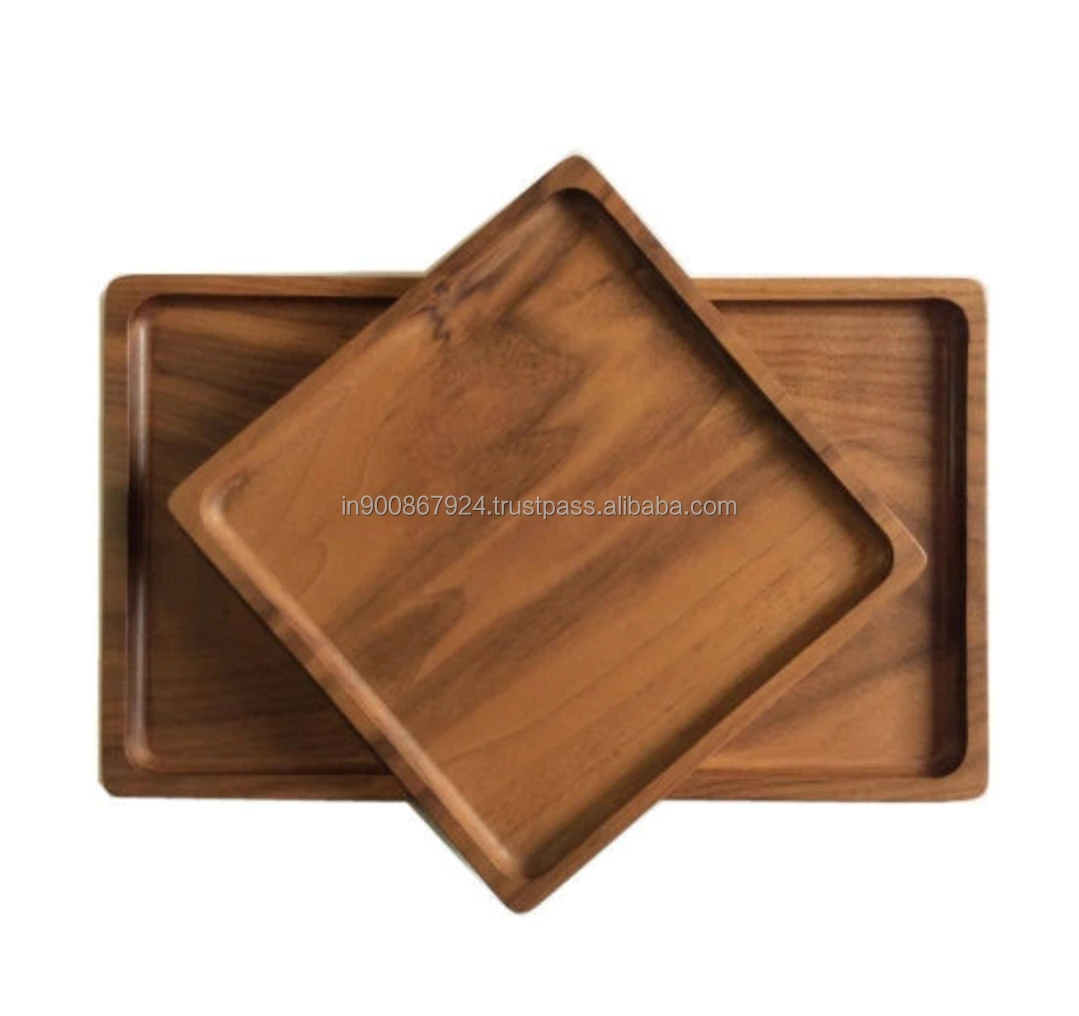 
wood handicrafts square shape serving tray wooden best Serving Tray new item 