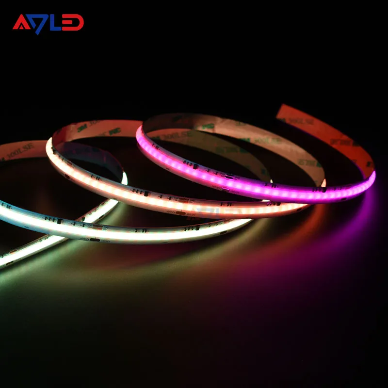 12 В RGB светодиодные Светодиодные полосы света с 630 светодиодами/м DC12V DC24V IP20 Номинальный полный цвет 3-летней гарантией на украшение дома