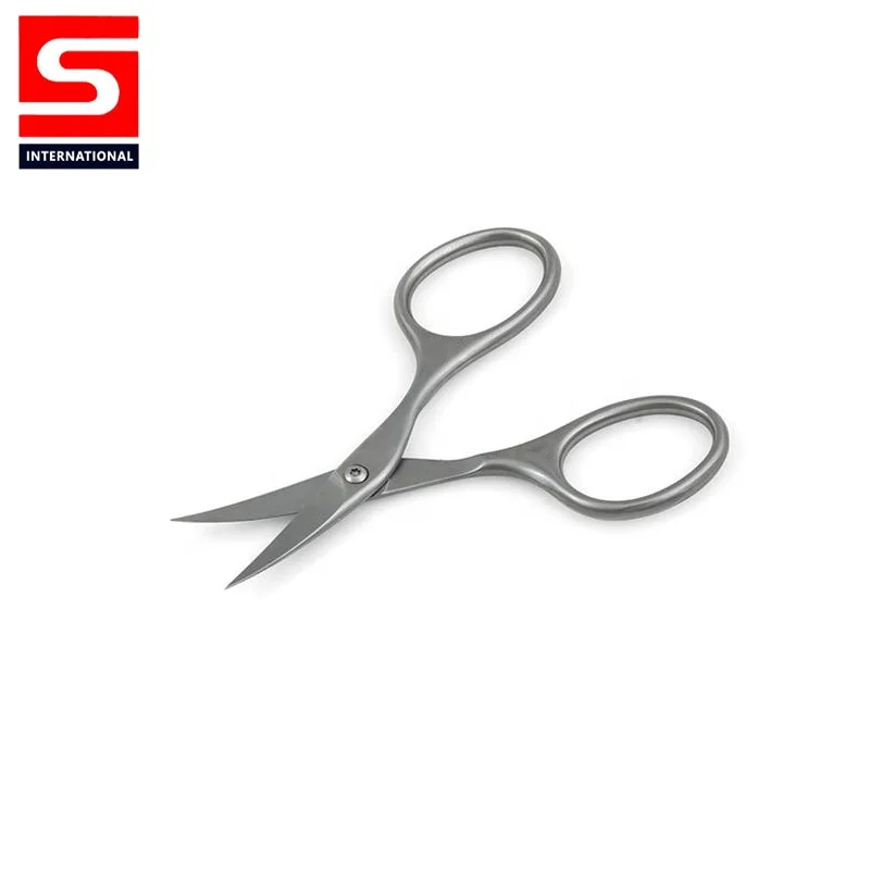
Half Gold Plated Stainless Steel Straight Cuticle and Nail Scissors With Custom logo for Nail Beauty Care Make Tool Scissors 