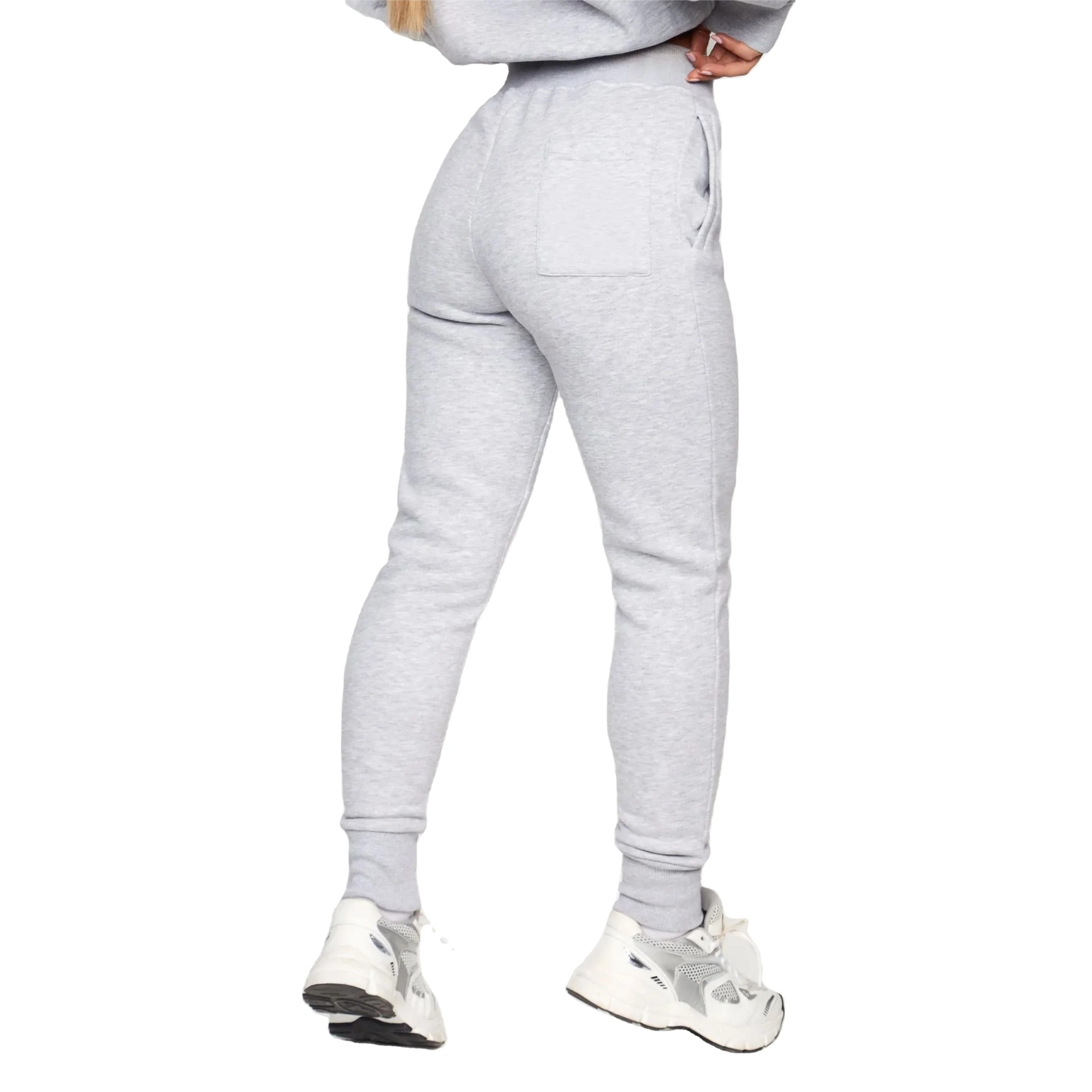 Crop Top Jogger Set Solid Zippered 2 Pieces Hoodie and Jogger Set  Custom Logo Sexy Slim Fit Women Sweatsuit Set Tracksuit