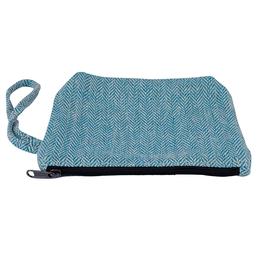 Eco-safe Cotton Zipper Pouch Case Handmade Nepali Product Promotional Packaging Cotton Lining Custom Size Design Cosmetic Case