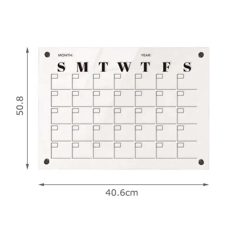 Лидер продаж на Amazon, домашний декор, акриловая доска для сухих стираний, настенный художественный планировщик, доска для сообщений, домашние аксессуары