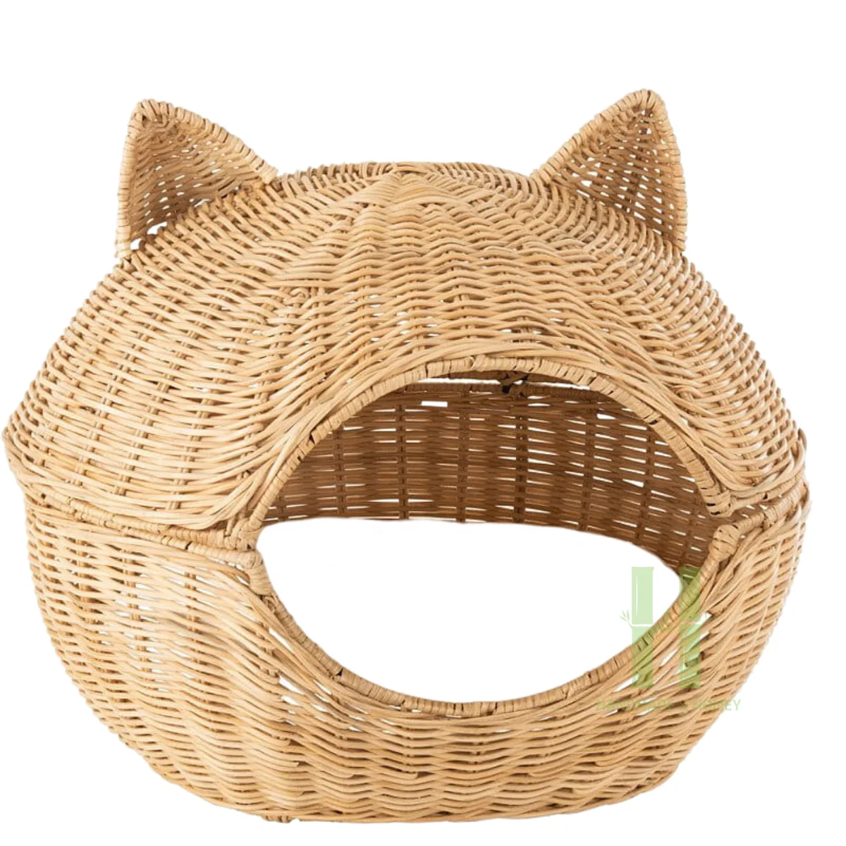 Cute Cat Pet Bed Cat Basket Nest Durable Rattan Cat Carrier for Travel Variety of Color and Dimension OEM Design in Vietnam