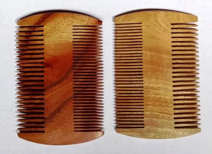 Unique elegant customized designer antique modern classic handmade personalized Galvanized Wooden Beard Comb