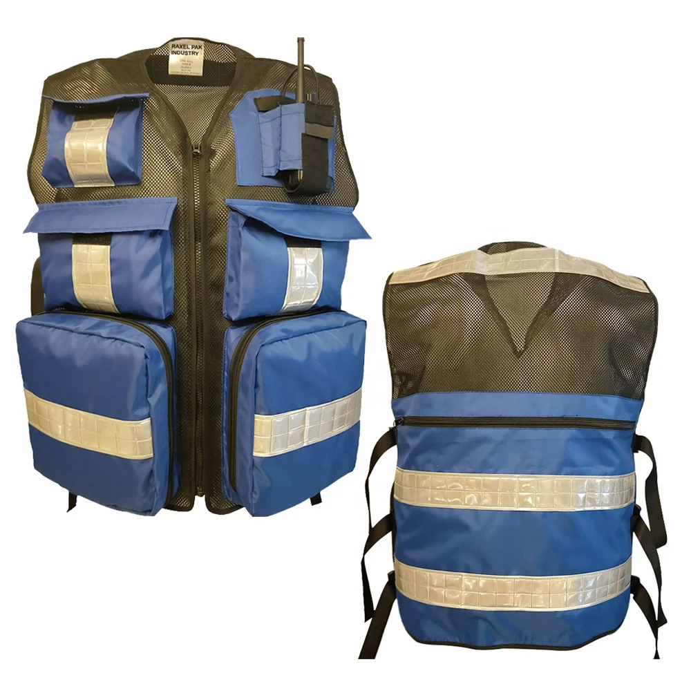 Hot Sales Working Safety Vest High Visibility Reflective Tape Front Zip Construction Safety Vest