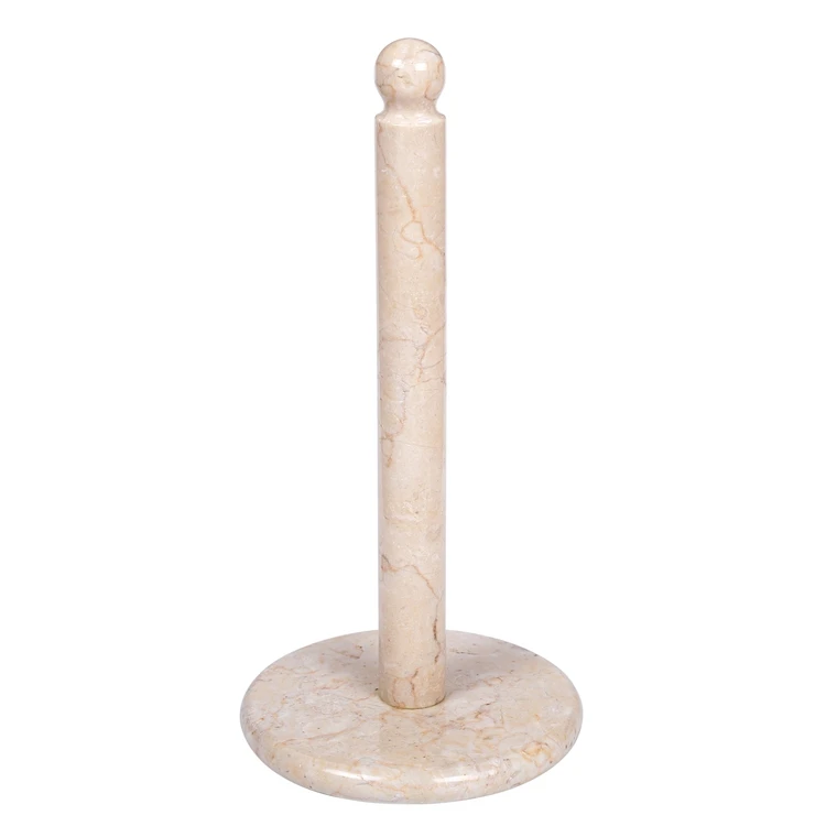 Champagne Marble Deluxe Upright Kitchen Paper Towel Holder Paper Towel Stand Paper Towel Dispenser