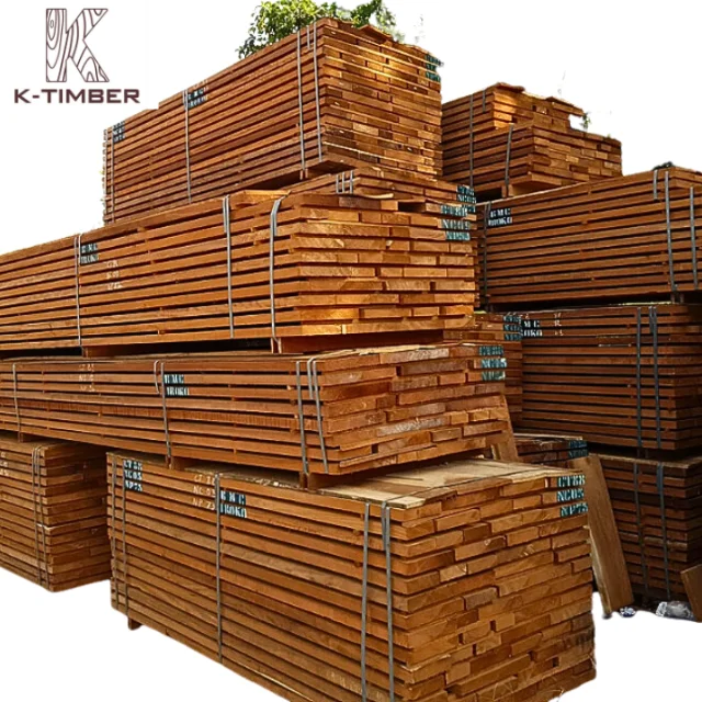 KTIMBER African Supplier Acajou D African Lumber Natural Wood Hard Wood Raw Materials African Oak Wood Construction Building