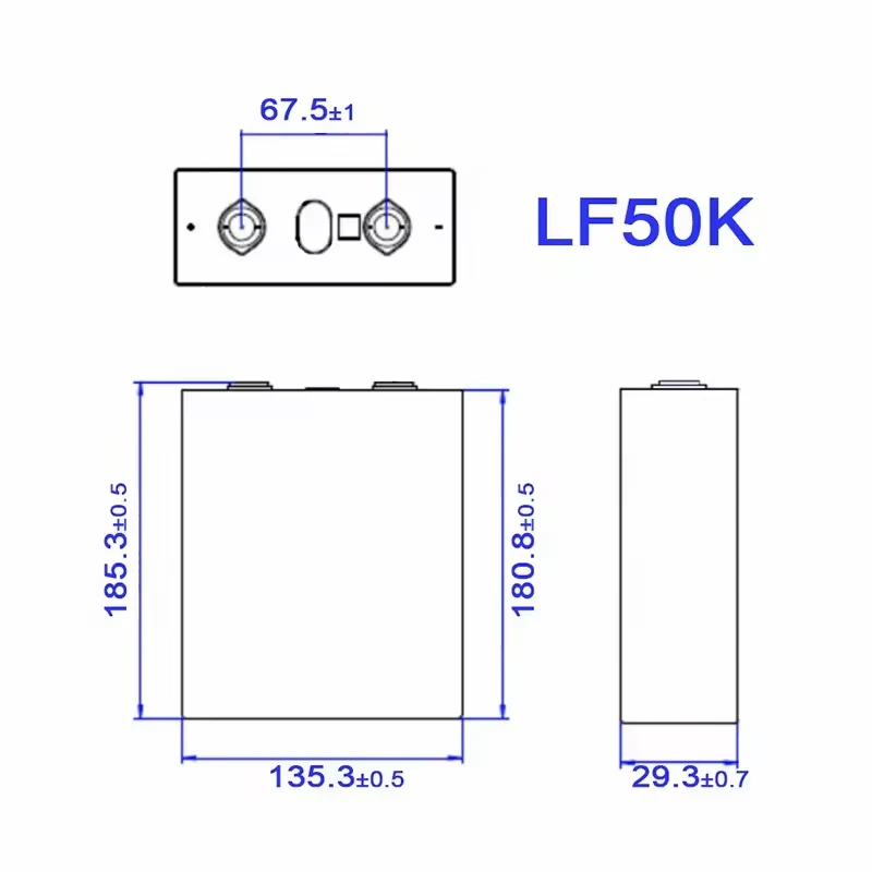 JBD EV HC Lf50K 50Ah 4000 timen cycle Prismatic Lithium ion solar batteries Lf50F 3.2V 50Ah Lifepo4 Battery cell