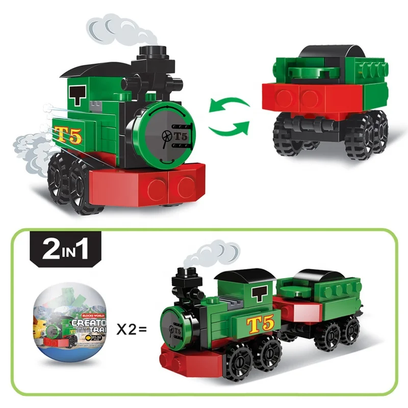 Kids Educational Play Set Mini Train Brick Toy Building Block Toys