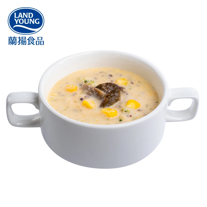 low in calories  vegan frozen creamy cauliflower rice soup with flavorful porcini mushroom