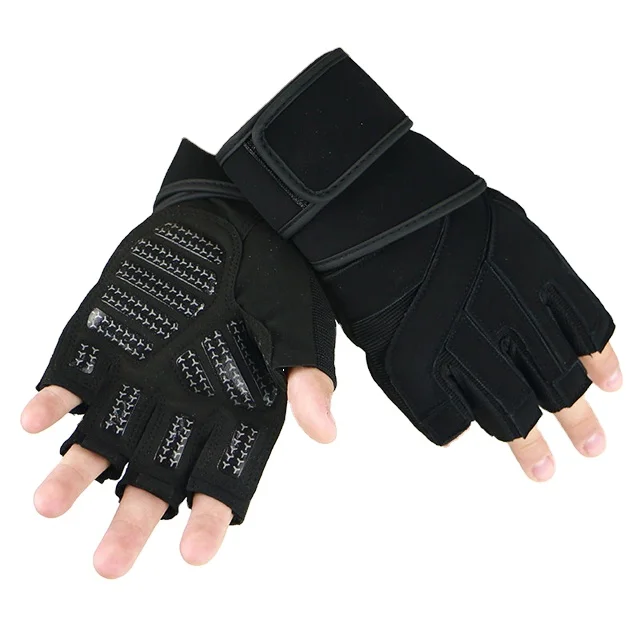 wholesale Fingerless Bike Cycling Bicycle Gloves Half Finger GYM Sport Gloves Fitness Gloves