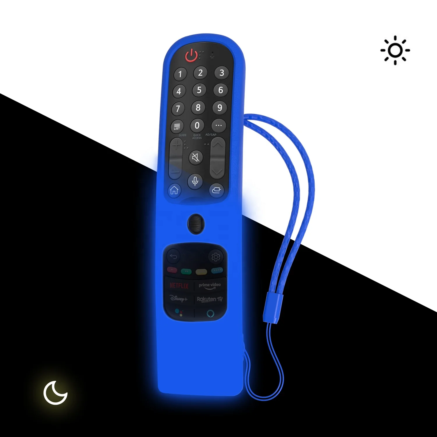 SIKAI светятся в темноте флуоресцентные защитный чехол AN-MR21GA силиконовый чехол для LG TV пульт дистанционного управления для AN-MR21GA Magic Remote 2021