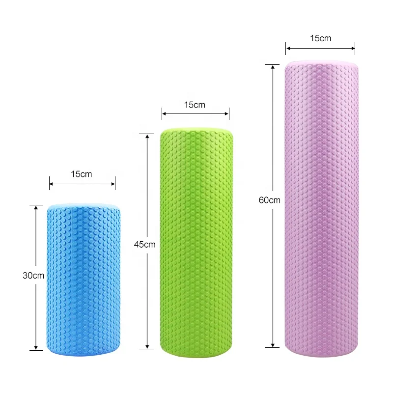 30CM High-density EVA Muscle Roller Self Massage Tool for Gym Pilates Solid Yoga Foam Roller