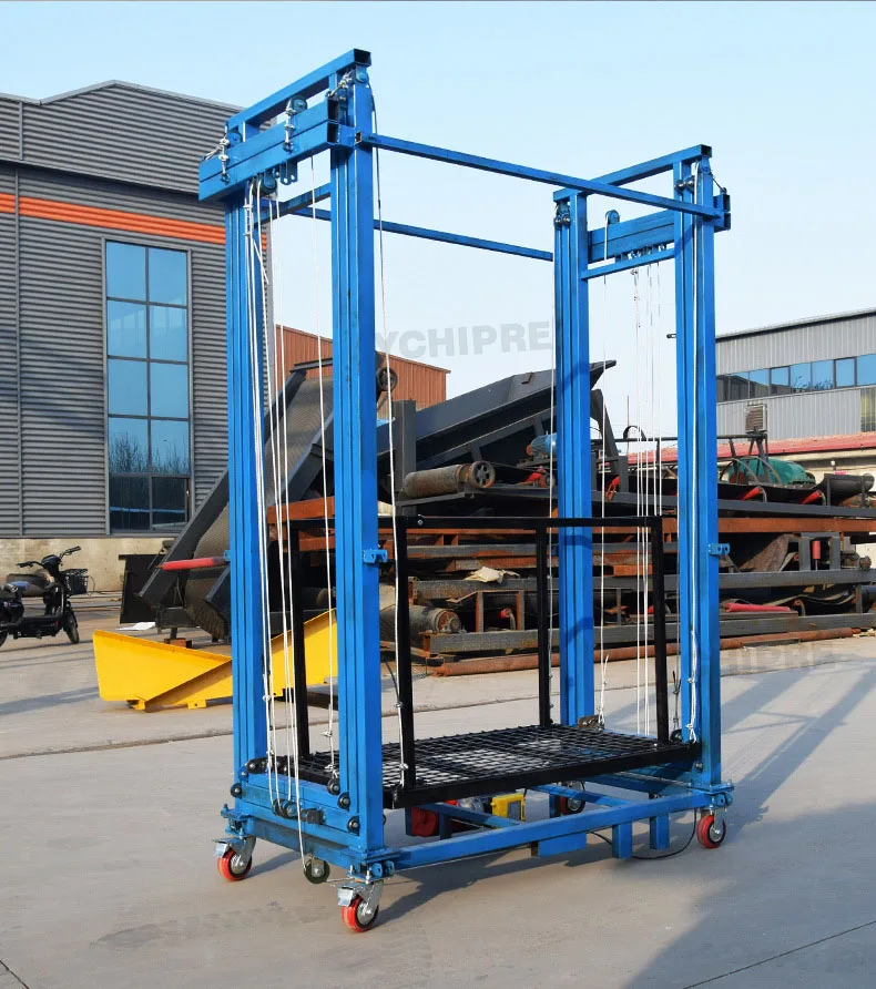 200-500KG Electric Scaffold Lift,110V Mobile Electric Lifting Scaffold,6m Electric Scaffolding