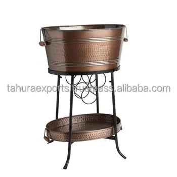 Excellent Quality Beverage Cooler Tub Holds Beer Wine Container Ice Bucket Tub With Handle Storage Buckets for Party Decoration