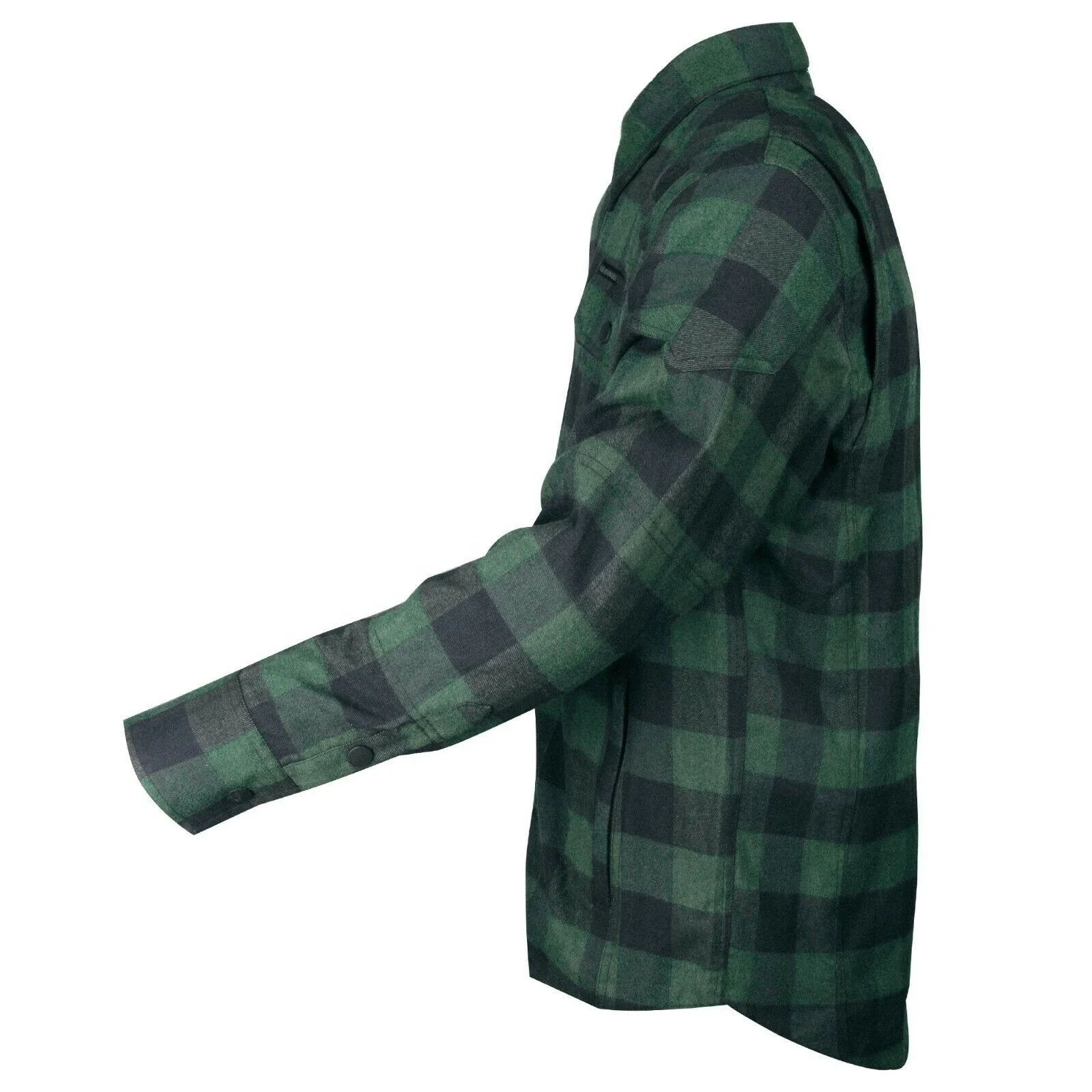 Mens Biker Motorcycle Shirt Lumberjack Rider Jacket Lined with Kevlar CE Armour