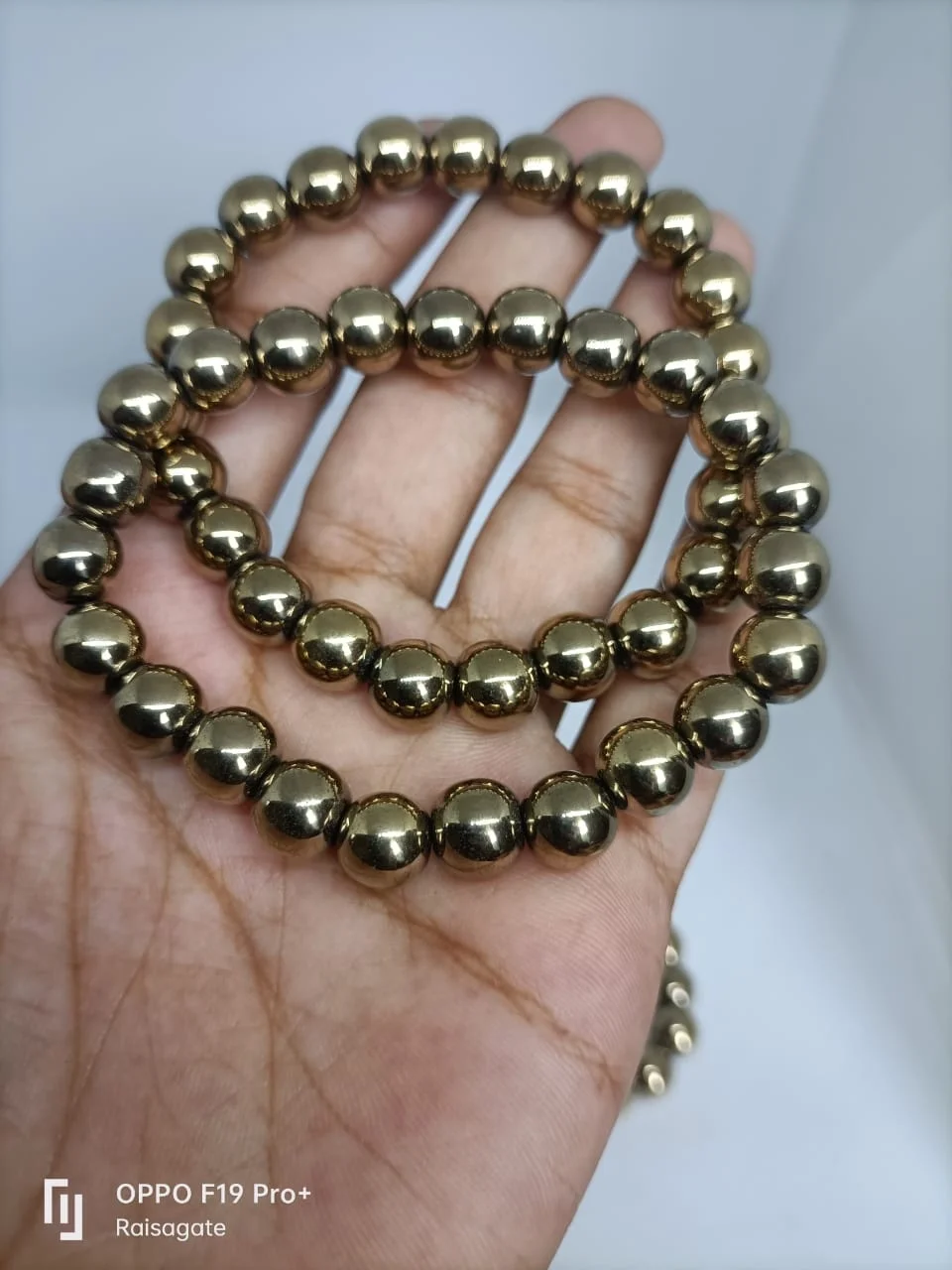 Natural Pyrite bracelets stone Gemstone Beads Bracelet  Natural beads 8 Mm Bracelet Pyrite Best Quality Also use in meditation